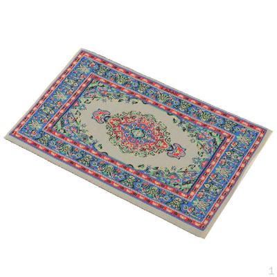 1 12 Scale Handmade Miniature Rug Turkish Style Covering, Dollhouse Accessory and Furniture, Vintage