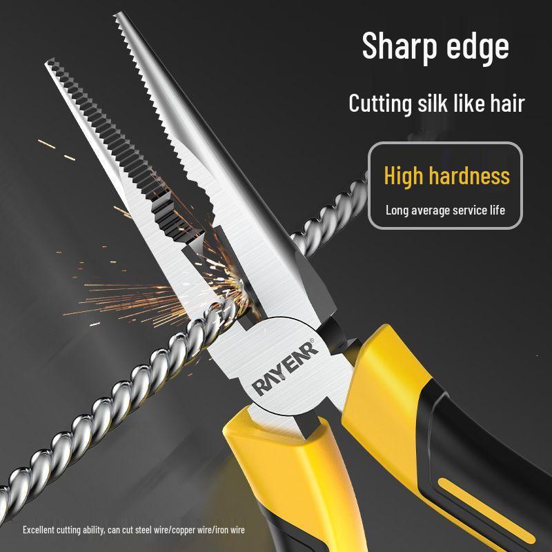 3-Piece Hand Tool Set: Needle-Nose Pliers, Wire Cutters & Multi-Functional Locking Pliers - Durable & Labor-Saving