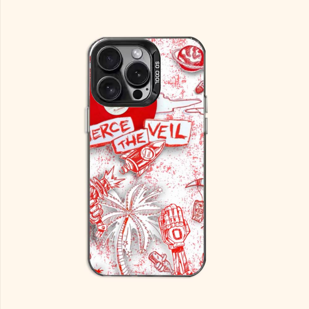 

P-Pierce The Veil Phone Case For iPhone 17 16e 16 15 14 13 12 Pro Max X XR XS MAX Back Cover iPhone15pro