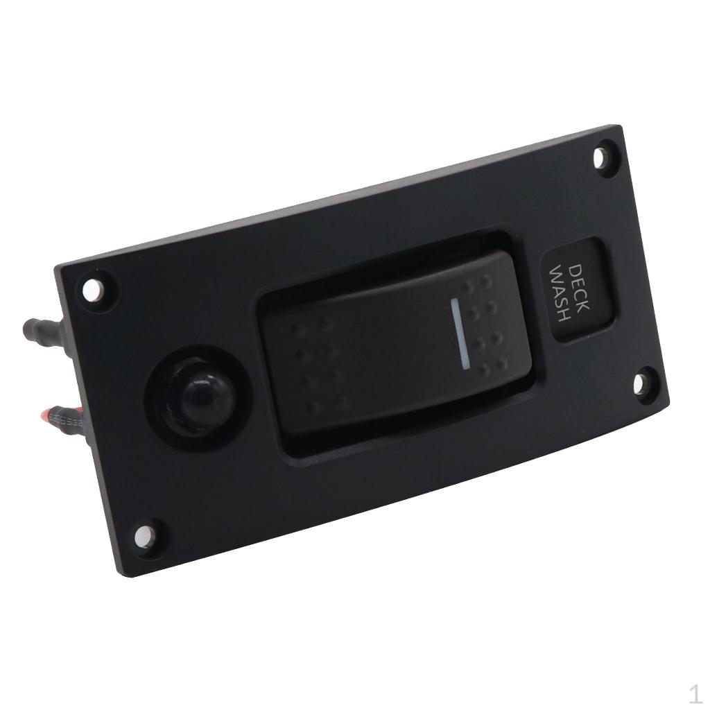 

Boat Marine Deck WASH Rocker Switch with Overload
