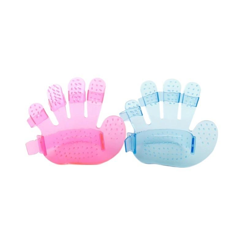 Pet Bath Brush, Dog Bath Brush, Crystal Plastic Material Five-finger Brush, Cat Massage Comb