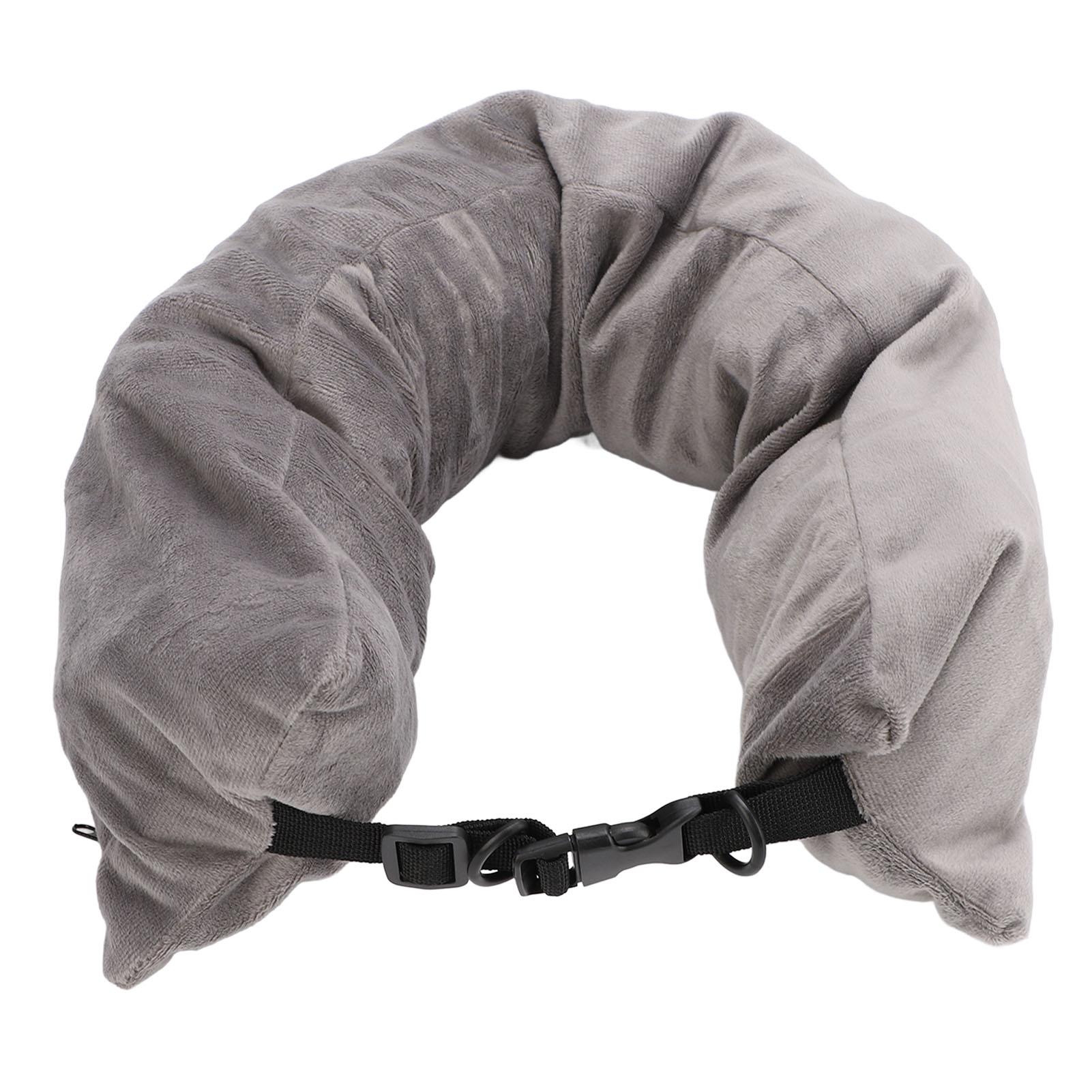 

Travel Neck Pillow Stuffable with Strap U Shape Soft Packable Fillable Travel Pillow Storage Bag