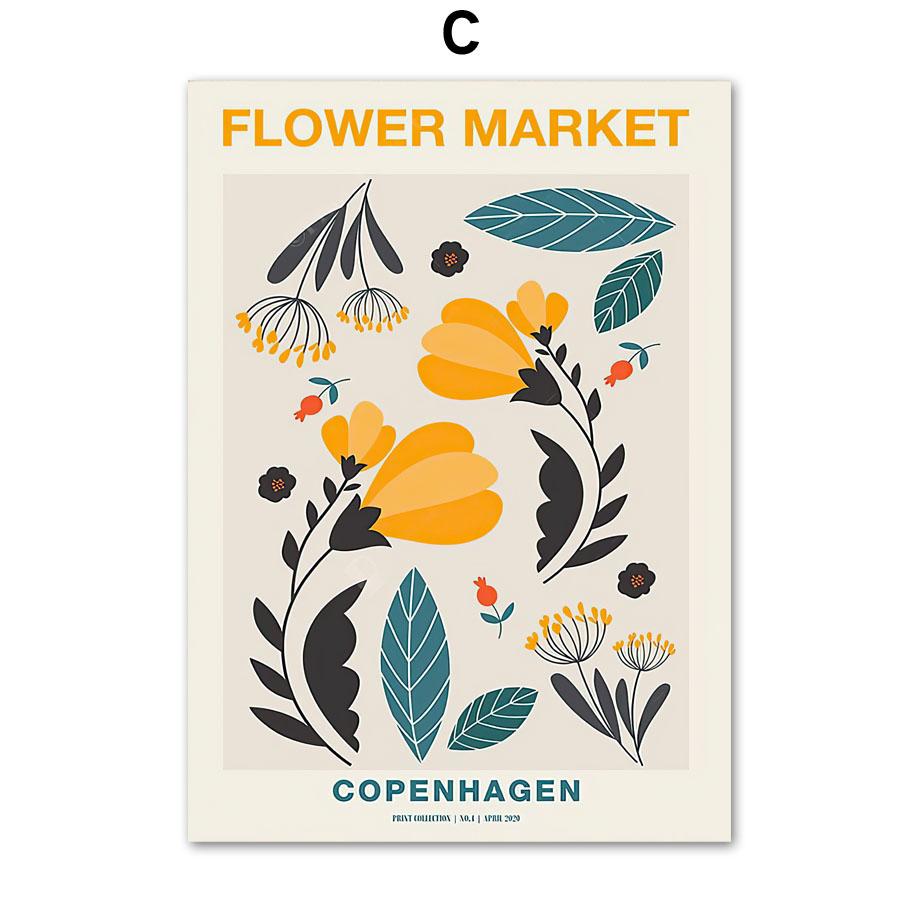 Väggkonsttryck Canvasmålning New York Madrid Matisse Retro Tokyo Blomstermarknad Nordisk affisch Inredningsbilder för vardagsrummet