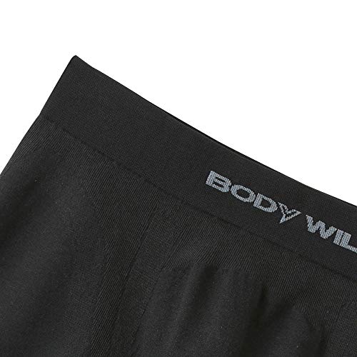Body Wild Herren 3D Geformte Boxershorts, Frontverschluss, Baumwollmischung, Größe C. Schwarz, BWS851J, Größe L