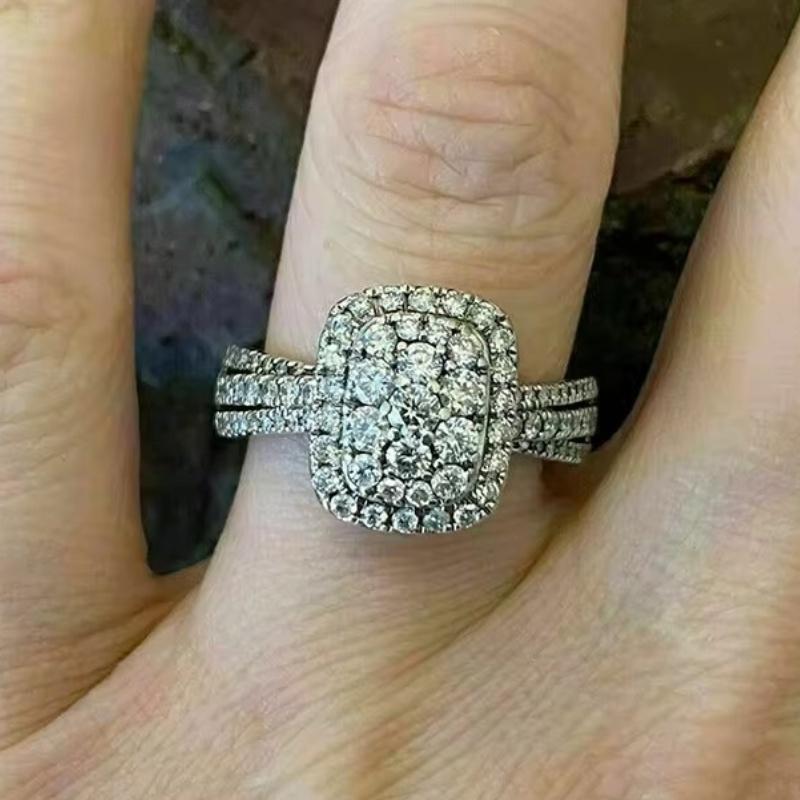 

CAOSHI Luxuriant Temperament Female Rings Copper Color Dazzling Round Zirconia Wedding Engagement Accessories Statement Zircon 6