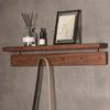 Multifunctional Entrance Hall Wooden Wall Clothes Hanger Dressing Rooms Bedroom Clothing Hat Coat Storage Organizer Hanger Hooks