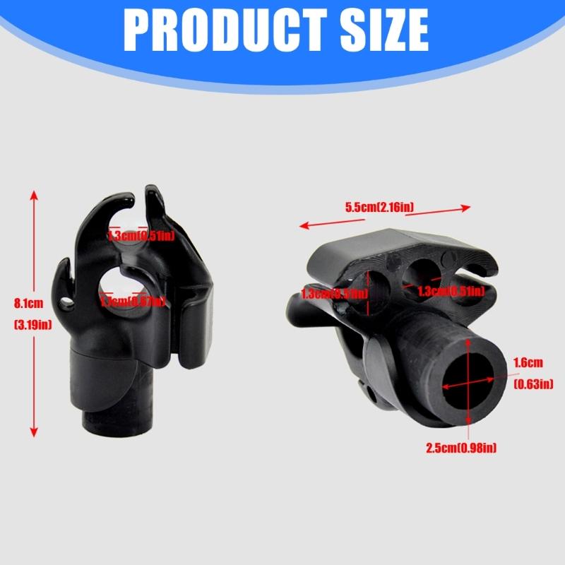Heavy Duty ABS Construction Spearfishing Band Lock For Diving Featuring Double Hole Design And Safety Lock Mechanism