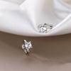 2 Paires Boucles d'Oreilles Créoles Petites Câlins en Acier Inoxydable Pour Femmes Petit Pendentif Cristal Zirconium Boucles d'Oreilles Cartilage Bijoux Piercing