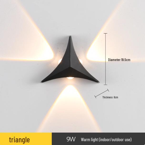 Modern Minimalist Four-Leaf Clover Outdoor Waterproof Wall Light for Courtyard, Balcony, and Aisle Decoration