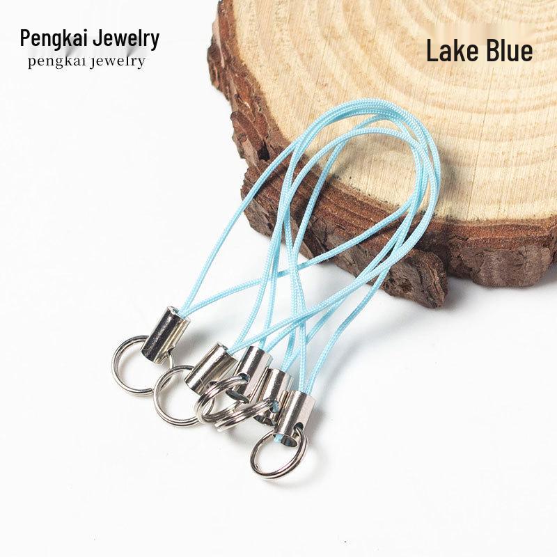 100 Colorful Double Loop Mobile Phone Lanyards - Doll Polyester Pendant Ropes for DIY Jewelry and Handmade Projects