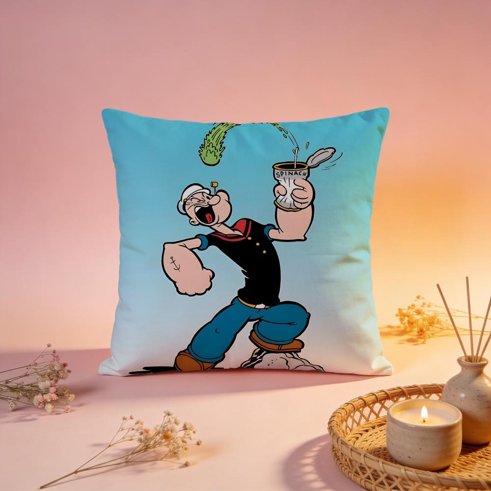 

Stylish PPopeye the Sailorful Cushion Cover Comfortable Durable Pillow Cover MultiScene for Home Office Car Sofa 30X30cm