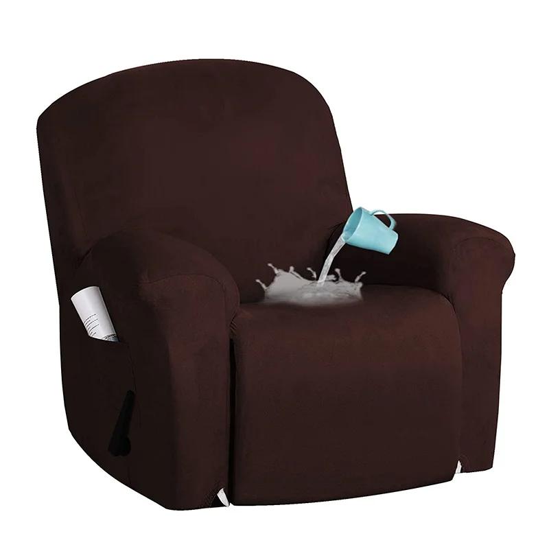 1 2 3 Seater Water Repellent Recliner Sofa Cover Elastic Spandex Relax  Chair Cover for Living Room Armchair Sofa Covers