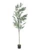 Artificial Olive Tree with Realistic Leaves Fruits Tall Faux Olive Tree for Home Office Decoration 6.89 Ft