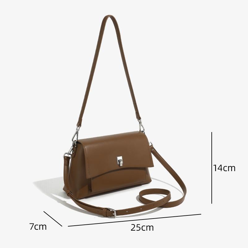 Premium Sense Retro Underarm Bag Women's New Simple Commuting Fashion Versatile Shoulder Small Square Bag Messenger Bag