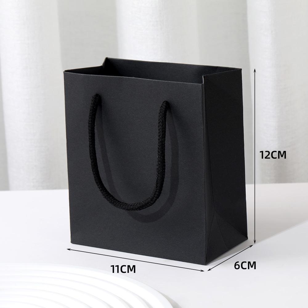 Elegant Solid Color Jewelry Gift Bag - Thickened Festival Handbag for Exquisite Jewelry Storage