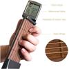 Pocket Guitar Chord Practice Tool Portable Guitar Neck for Trainer Beginner W/a Rotatable Chords Chart Screen