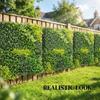 Artificial Plant Wall Panel, 100x100 cm Artificial Grass Backdrop Wall, Green
