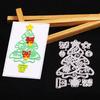 Vyřezávání vánočních stromků Die DIY Scrapbook Papírové karty Výroba Craft šablony Forma Dekor