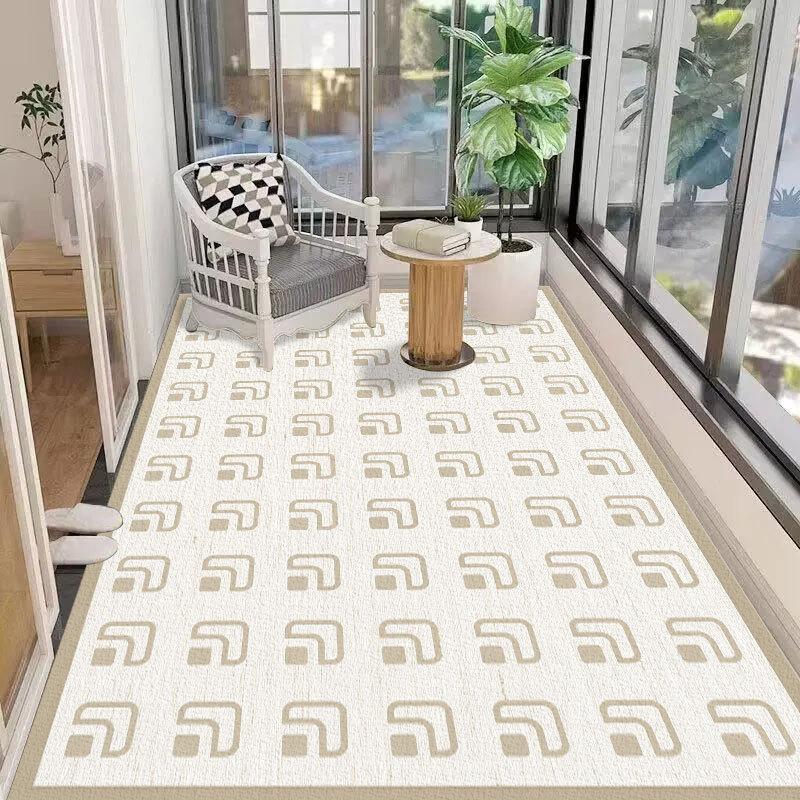 Balcony Floor Mat Waterproof Washable Bay Window Mat Non Slip Foot Mat Easy To Maintain Floor Mat