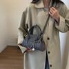 Lässige Schultertasche Kleine Tasche Damentasche 2024 Neue einfache Textur Umhängetasche Mode Handtasche Kleine quadratische Tasche