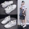 Soft Bottom New Autumn Breathable Thin Casual Shoes Leather White Flat Bottom