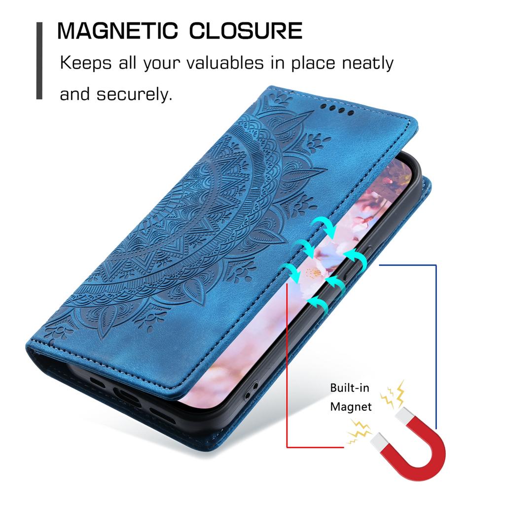 For Xiaomi 13T/13T Pro/Redmi K60 Ultra Wallet Imprinted Flower Pattern Leather Case Phone Cover
