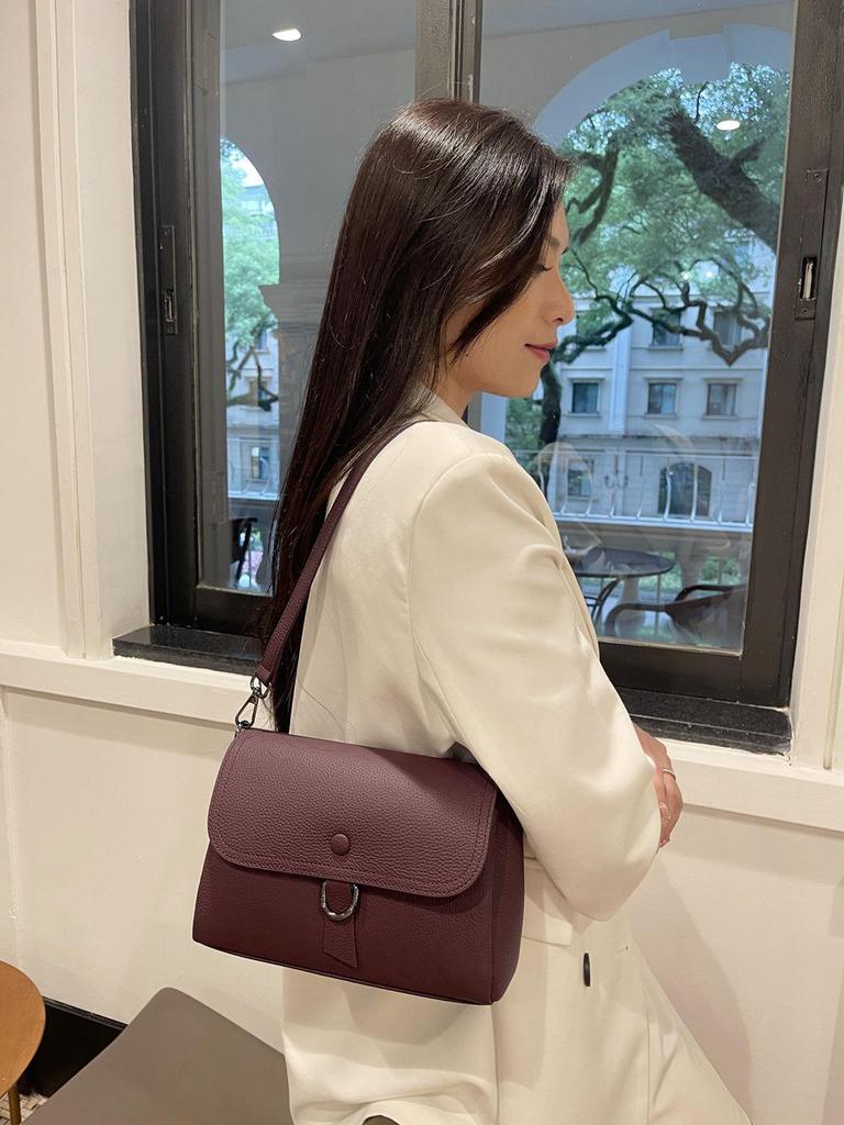 Damska torebka crossbody ze skóry naturalnej - Skóra bydlęca najwyższej jakości, Wszechstronna, Luksusowa, Mała kwadratowa, Styl 226