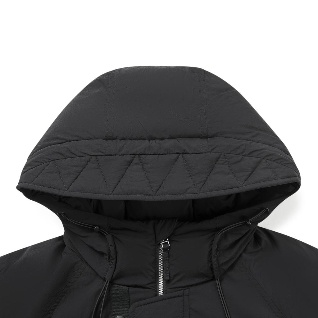 Li-Ning Bad5 Windproof Water-Repellent 3D Loose Fit Hooded Down Jacket Men Outerwear AYMV121-2