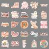50 Boho Style Inspirational English Personalized Text Guka Hand Account Decorative Suitcase Stickers