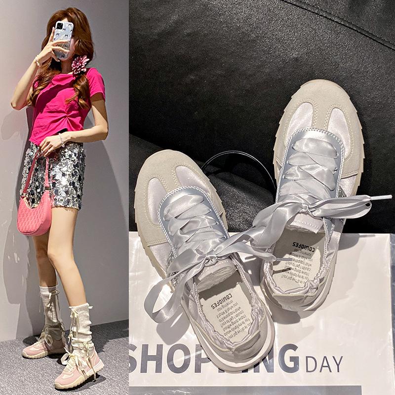 Women'S Shoes Shoes Women'S Super Light Thick Baseplate Shoes Women'S Casual Shoes Campus Student Sports Trendy Shoes