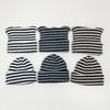 Women's Horn Beanie Knit Striped Ear-Shaped Hat