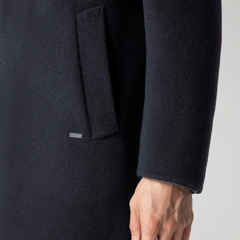 VICUTU Men's Business Casual Wool Overcoat