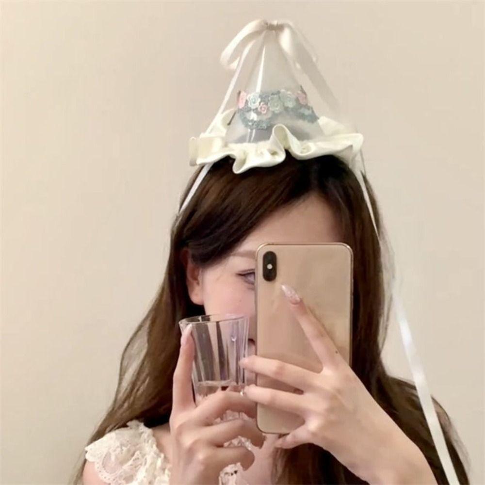 Sequin Birthday Hat Hairpin Lace Birthday Cap Lovely Birthday Crown  Children's