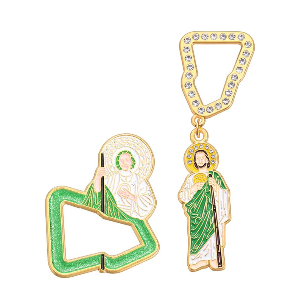 Elegant Enamel Brooch Hat Clip Breastpin Handmade Backpack Lapel Badge Accessory for Church Gatherings Or Daily Wear