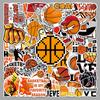 50 Waterproof Basketball Graffiti Stickers: Personalized Sports Stickers for DIY, Phones, and Suitcases.