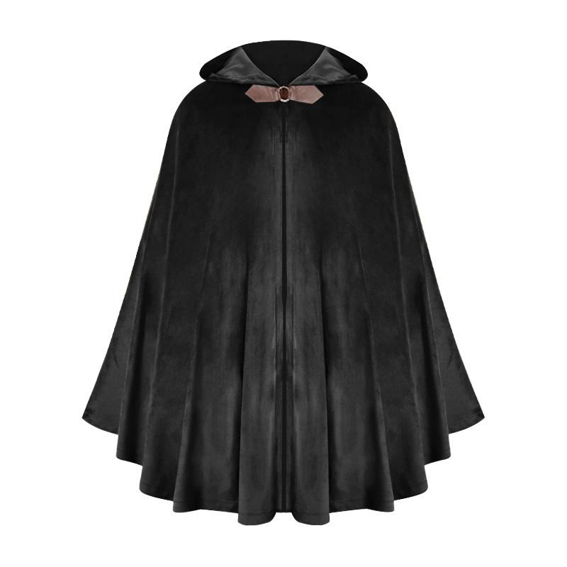 Halloween Kapuzenumhang Mittelalterlicher Umhang Piratenrobe Waldläufer Kostüm