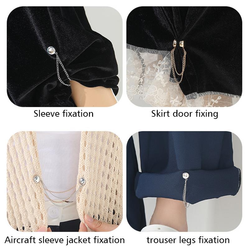 1PC Squisita Spilla a Catena Fibbia Clip Magnetiche per Abbigliamento Senza Chiodi Vestiti Sciarpa Gambe dei Pantaloni Polsino Bottoni Fibbia Fornitura per Cucito