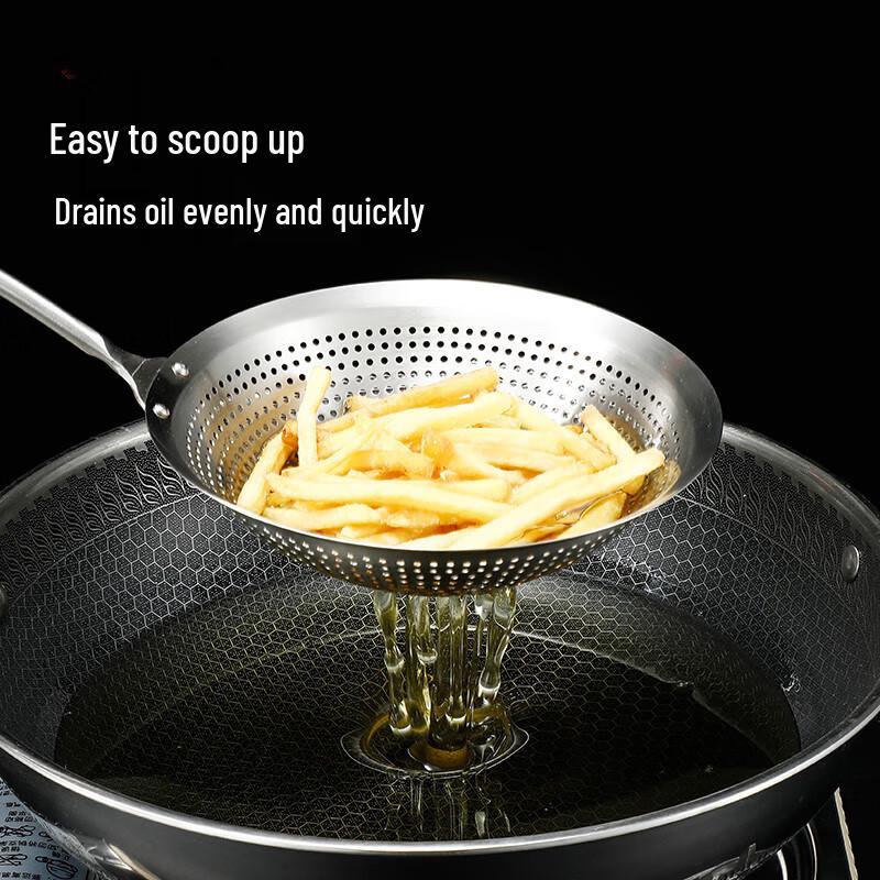 Zhaoran 304 Food Grade Stainless Steel Skimmer Ladle