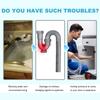 Pipe Dredging Agent Unclog Blocked Pipe Removing Dirt Odor Anti Corrosion Not Damage Pipe Restore Smooth Flow Dredging Agent