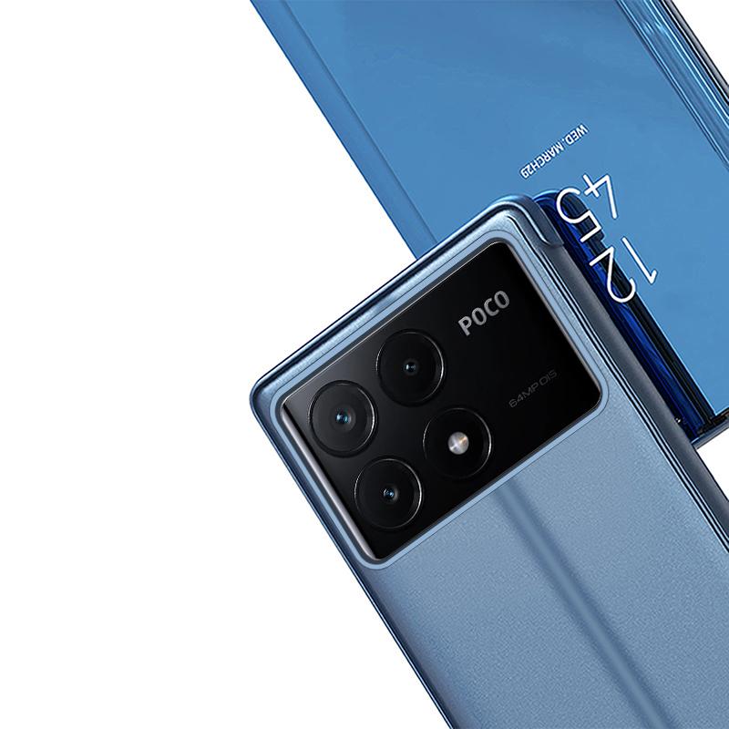 For Xiaomi Poco X6 Pro 5G/Redmi K70E 5G Case View Window Phone Cover with Stand Design