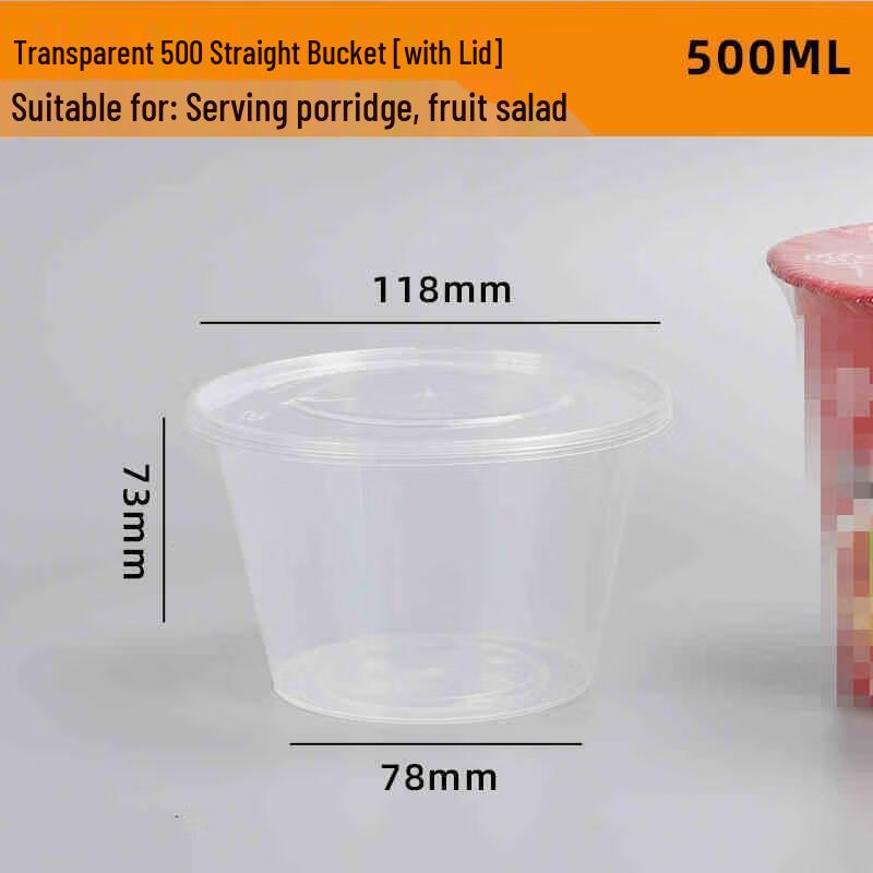 Meiliya Disposable Microwaveable Round Food Containers