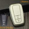 Shell Bag Car Remote Key Case Cover Protect For Toyota Prius Camry Corolla Chr C-Hr Rav4 Altis Land Cruiser Prado Avalon