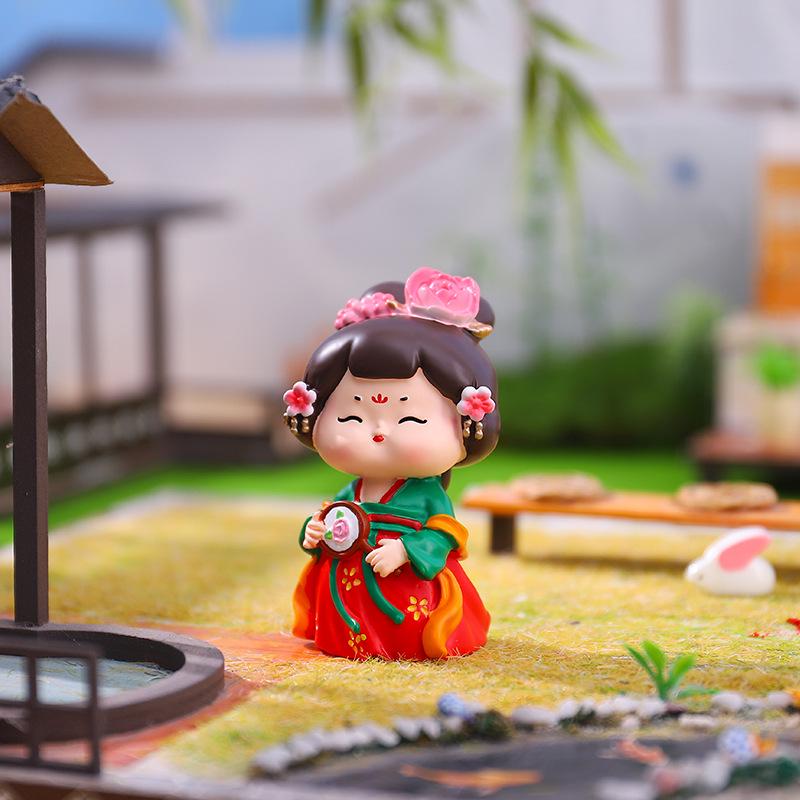 Şarap Dolabı ve Oturma Odası İçin Yaratıcı Retro Prenses Figür Dekorasyonu