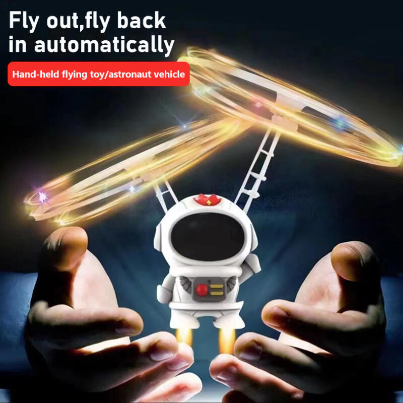 Induction Flying Robot Machine Astronaut Whirling Luminescent Toy Ufo Dron Outdoor Game Kids Toys For Boys Girls Birthday Gifts