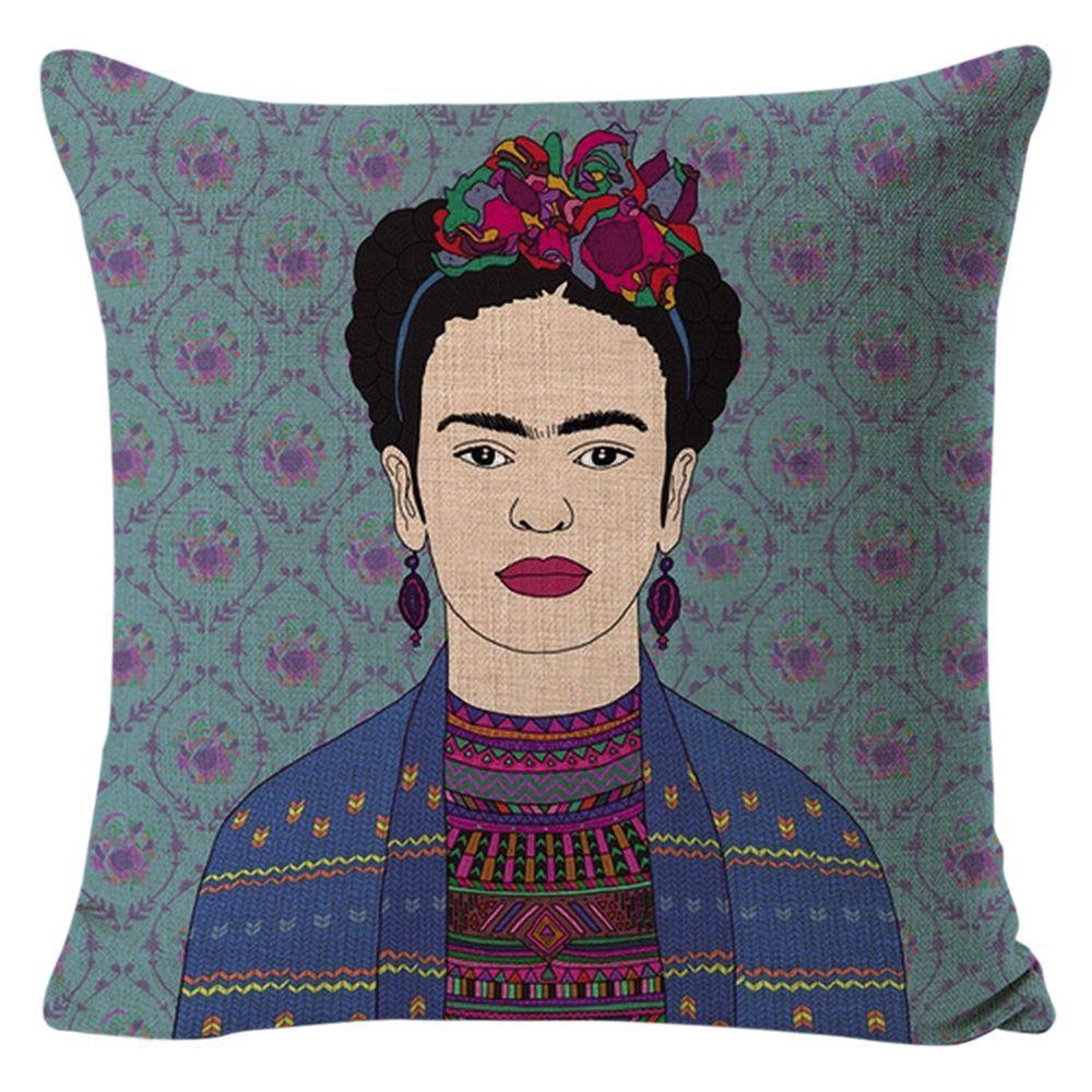 Kissenbezug Frida Kahlo Zierkissen Heim Sofa Kissen