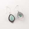 Amazonite Gemstone 925 Sterling Silver Handmade Jewelry Earrings 1.6" For Gift EE-164-23