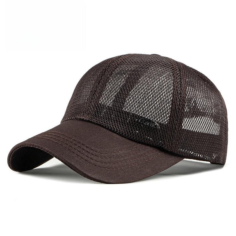 Unisex Breathable Full Mesh Baseball Cap Summer Lightweight Trucker Hat Sun Protection Outdoor Sports Peak Cap for Men Women