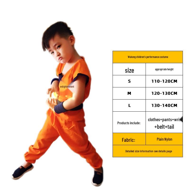 Dragon Ball Goku Kostüm für Kinder & Erwachsene - Anime Bühnenauftritt Outfit