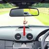 Chinese New Year Pendant, Zodiac Dragon Charm with Tassel Car Rearview Mirror Decoration Fengshui Chinese Knot Pendant for Spring Festival