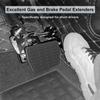 Extend And Adjust And Brake Pedals For Comfortable Driving For Short Drivers People Driving Cars
